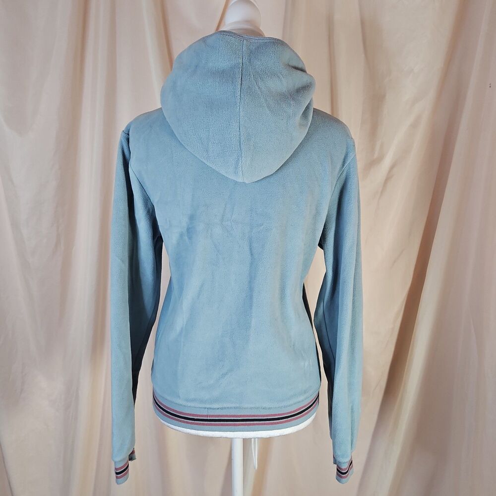 Delias Vintage Fleece Zip Hoodie Womens Large Retro Sport Track Suit Varsity Y2K - Picture 2 of 10